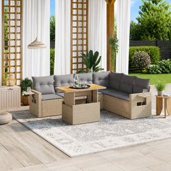 Comfortable and Affordable 7-Piece Garden Sofa Set