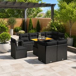Comfortable and Practical 9 Piece Garden Sofa Set