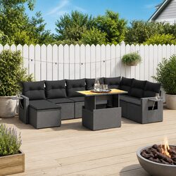 Value-Packed 9 Piece Outdoor Garden Sofa Set