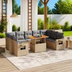 Comfortable and Reliable 10 Piece Garden Sofa Set