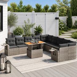 Reliable 11-Piece Garden Sofa Set for Comfort and Style