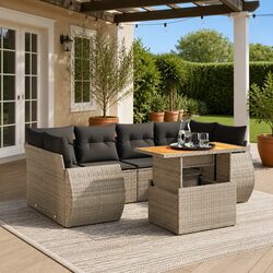 7-Piece Garden Sofa Set: A Reliable Outdoor Choice