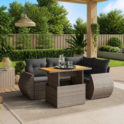 Value and Comfort Combined in a 5 Piece Garden Sofa Set