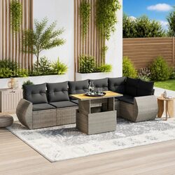 Comfortable and Practical 7-Piece Garden Sofa Set