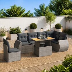 Comfortable and Practical 7 Piece Garden Sofa Set