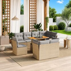 Comfortable and Affordable 9 Piece Garden Sofa Set