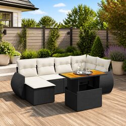 Comfort and Style with This Black Rattan Sofa Set