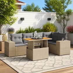 Comfort and Value in Our 6 Piece Garden Sofa Set