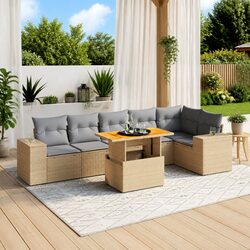 Quality 7-Piece Garden Sofa Set with Comfort Features
