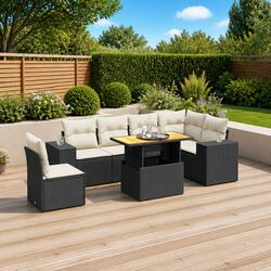 Comfortable and Valuable 7-Piece Garden Sofa Set