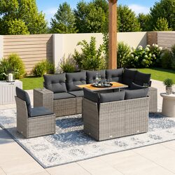 Comfort and Value in Our 9-Piece Garden Sofa Set