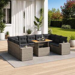 Reliable and Comfortable 10-Piece Garden Sofa Set