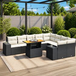 Practical and Cozy 10-Piece Garden Sofa Set