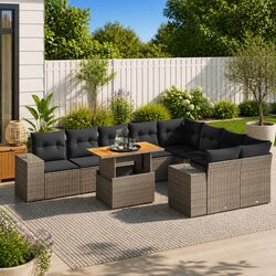 Comfortable and Practical 10 Piece Garden Sofa Set