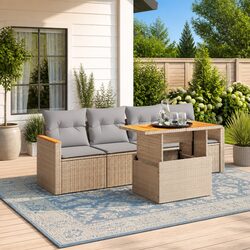 Comfortable and Durable 5 Piece Garden Sofa Set