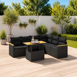 Comforting 7 Piece Outdoor Sofa Set with Practical Features
