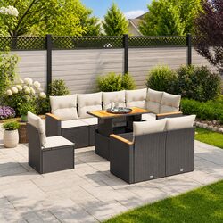 9 Piece Garden Sofa Set: Practical Comfort and Style