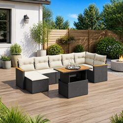 Value-Driven 8 Piece Outdoor Garden Sofa Set