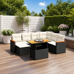 Reliable 8-Piece Garden Sofa Set with Weather-Resistant Design
