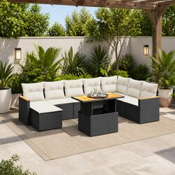 Comfortable and Practical 9 Piece Garden Sofa Set