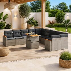 Comfortable and Practical 11-Piece Garden Sofa Set