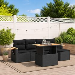 Comfortable and Value-Packed 6 Piece Garden Sofa Set