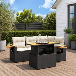 Comfortable 5 Piece Outdoor Sofa Set with Practical Features