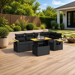 Comfortable and Practical 6-Piece Garden Sofa Set