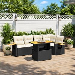 Reliable 6-Piece Outdoor Sofa Set with Removable Cushions