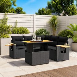 Comfortable 6-Piece Garden Sofa Set for Outdoor Use