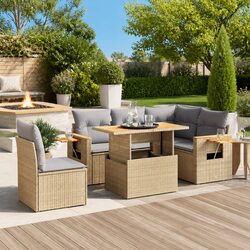 Comfort and Style in a 6-Piece Garden Sofa Set