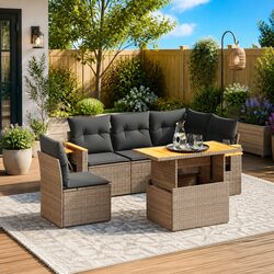 Comfort and Value in a 6-Piece Garden Sofa Set