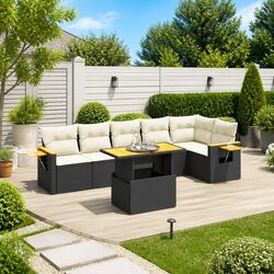 Affordable Comfort with This 7 Piece Garden Sofa Set