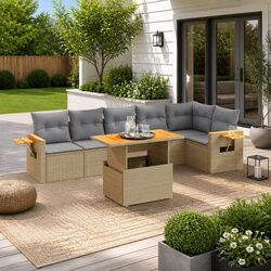 Comfortable and Affordable 7-Piece Outdoor Sofa Set