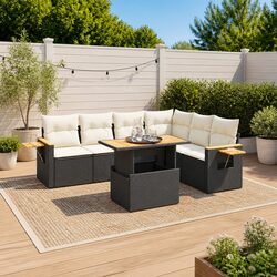 7 Piece Garden Sofa Set: Comfort Meets Durability