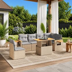 Comfortable and Stylish 7 Piece Garden Sofa Set