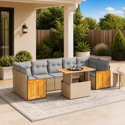 Comfortable 8-Piece Garden Sofa Set for Relaxing Outdoors
