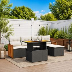 Comfortable and Practical 6 Piece Outdoor Sofa Set
