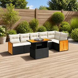Comfortable and Practical 7-Piece Garden Sofa Set