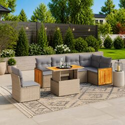 Value-Driven 7-Piece Outdoor Sofa Set for Relaxation