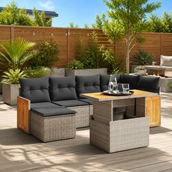 Comfortable and Affordable 7-Piece Outdoor Sofa Set