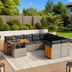 Comfort Meets Quality in a 10 Piece Garden Sofa Set