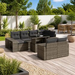 Comfort and Value in an 11-Piece Outdoor Sofa Set