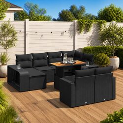 Comforting 11 Piece Outdoor Sofa Set with Storage