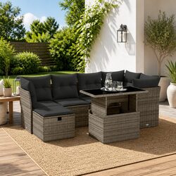 Comfortable and Practical 7-Piece Outdoor Sofa Set
