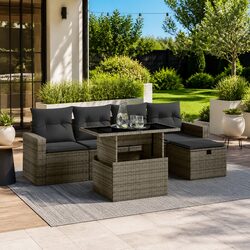 Comfortable and Convenient 6 Piece Outdoor Sofa Set