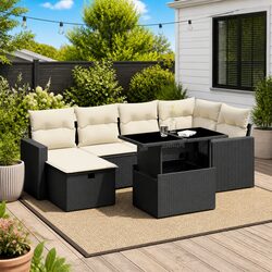 Comfortable and Reliable 7 Piece Garden Sofa Set for Your Home