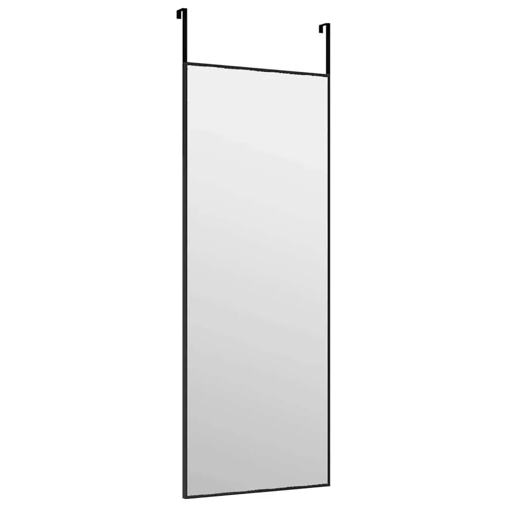Door Mirror Black 30x80 cm Wall Mounted Hanging Dressing Glass
