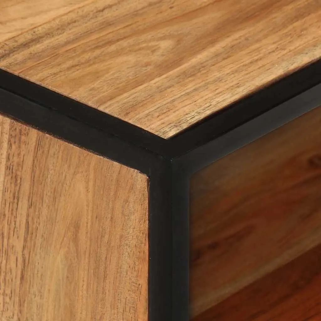Bedside Table with Storage in Solid Acacia Wood