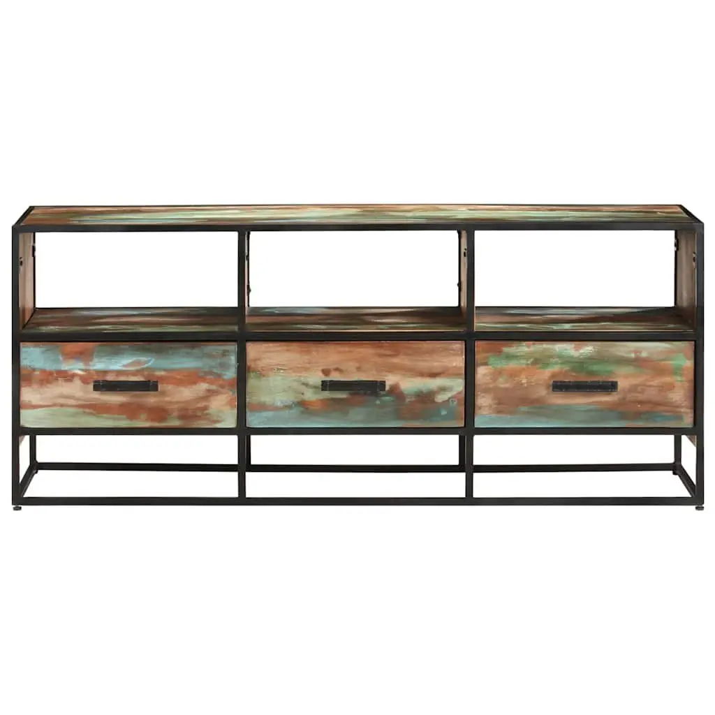 110x30x45 cm Solid Wood TV Cabinet with Storage